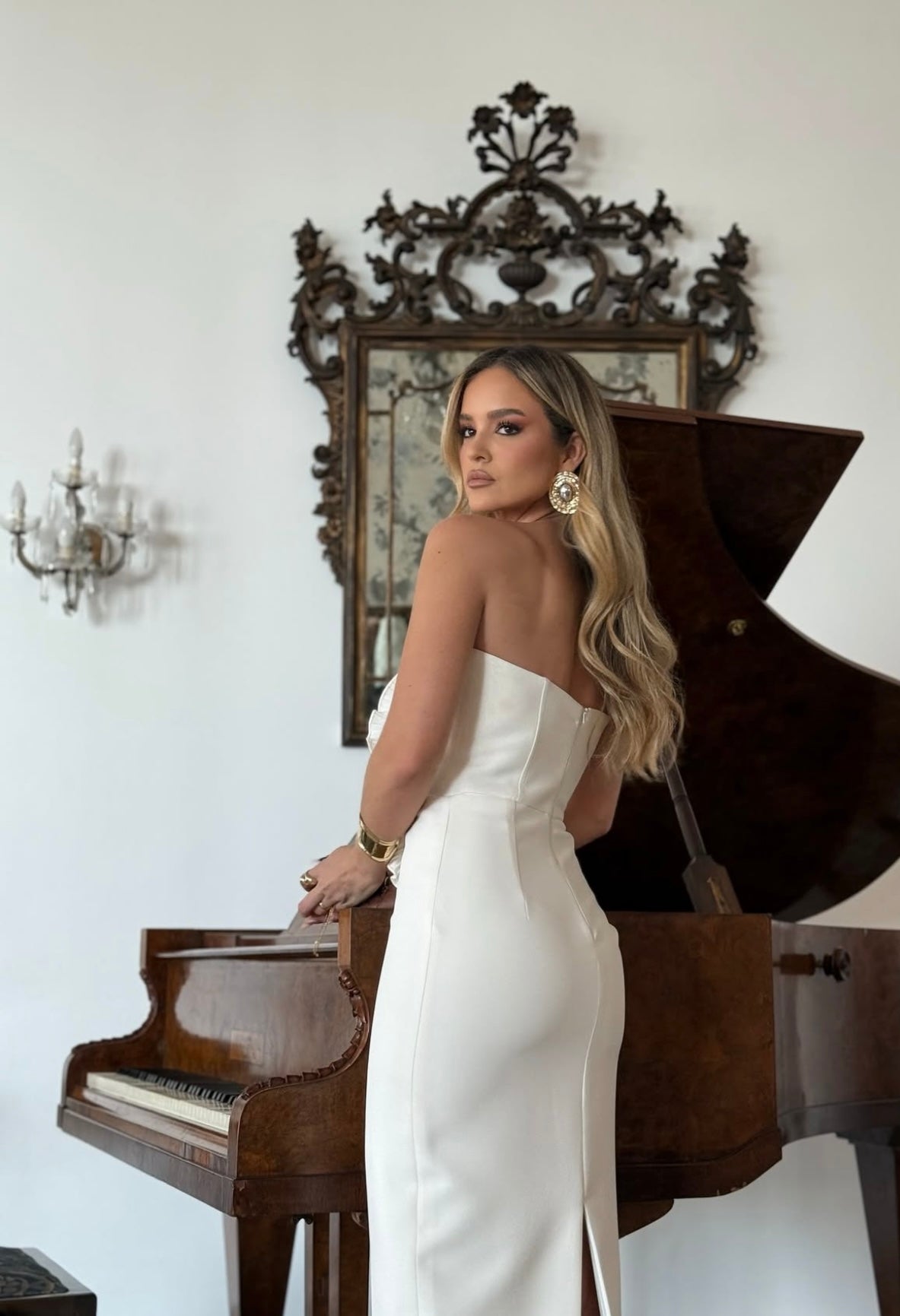 Crafted Sleek Midi Dress