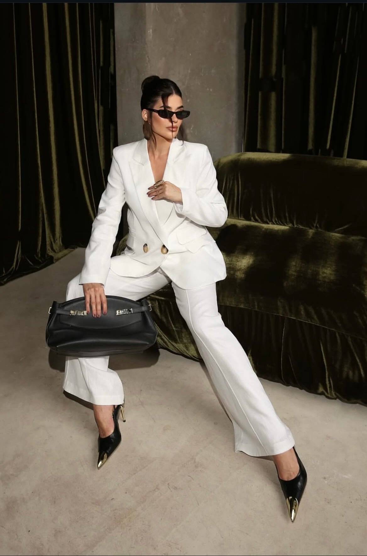 Linen Luxe Blazer Pant Set