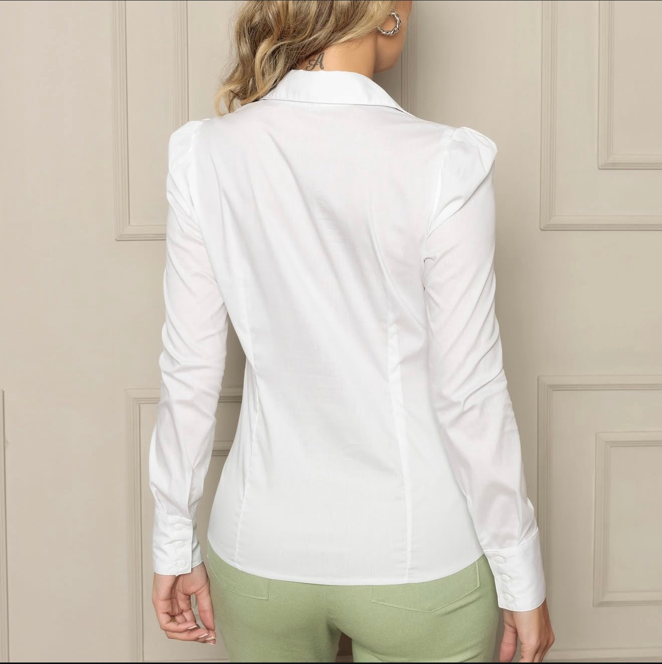 Classic Puff-Sleeve Shirt