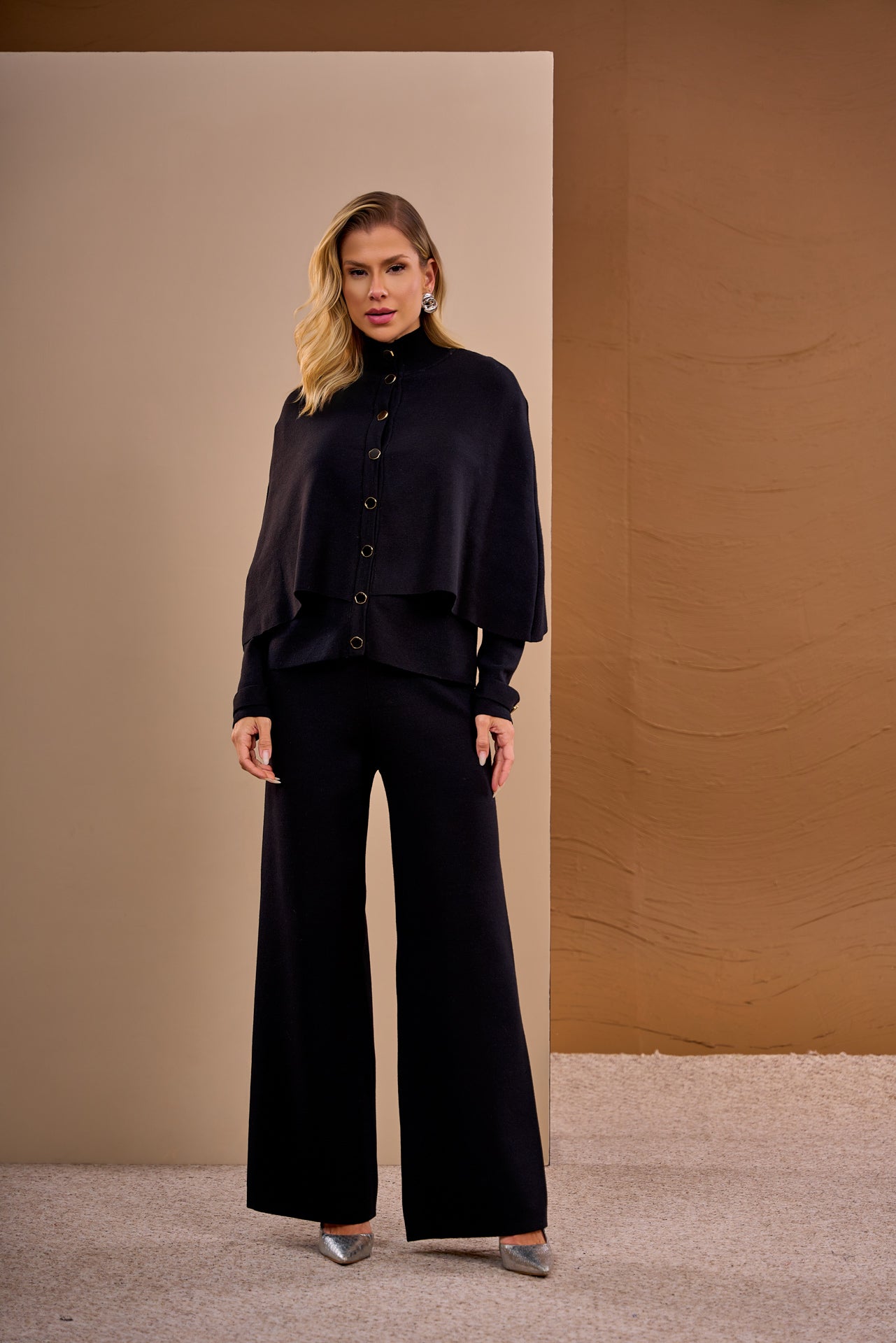 Poncho Cardigan Sweater