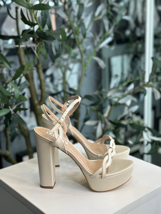 Platform Sandals with Braided Straps
