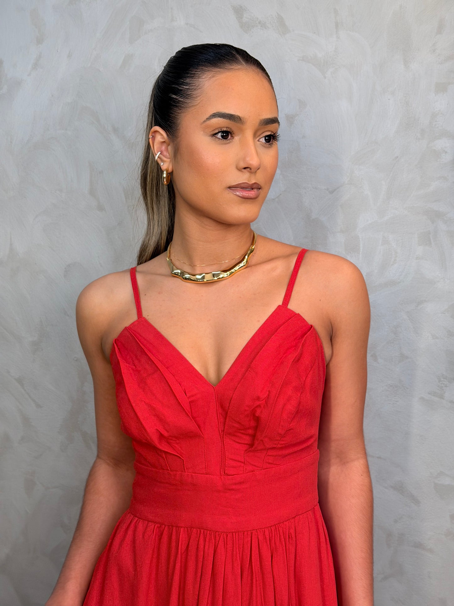 Linen Muse Maxi Dress