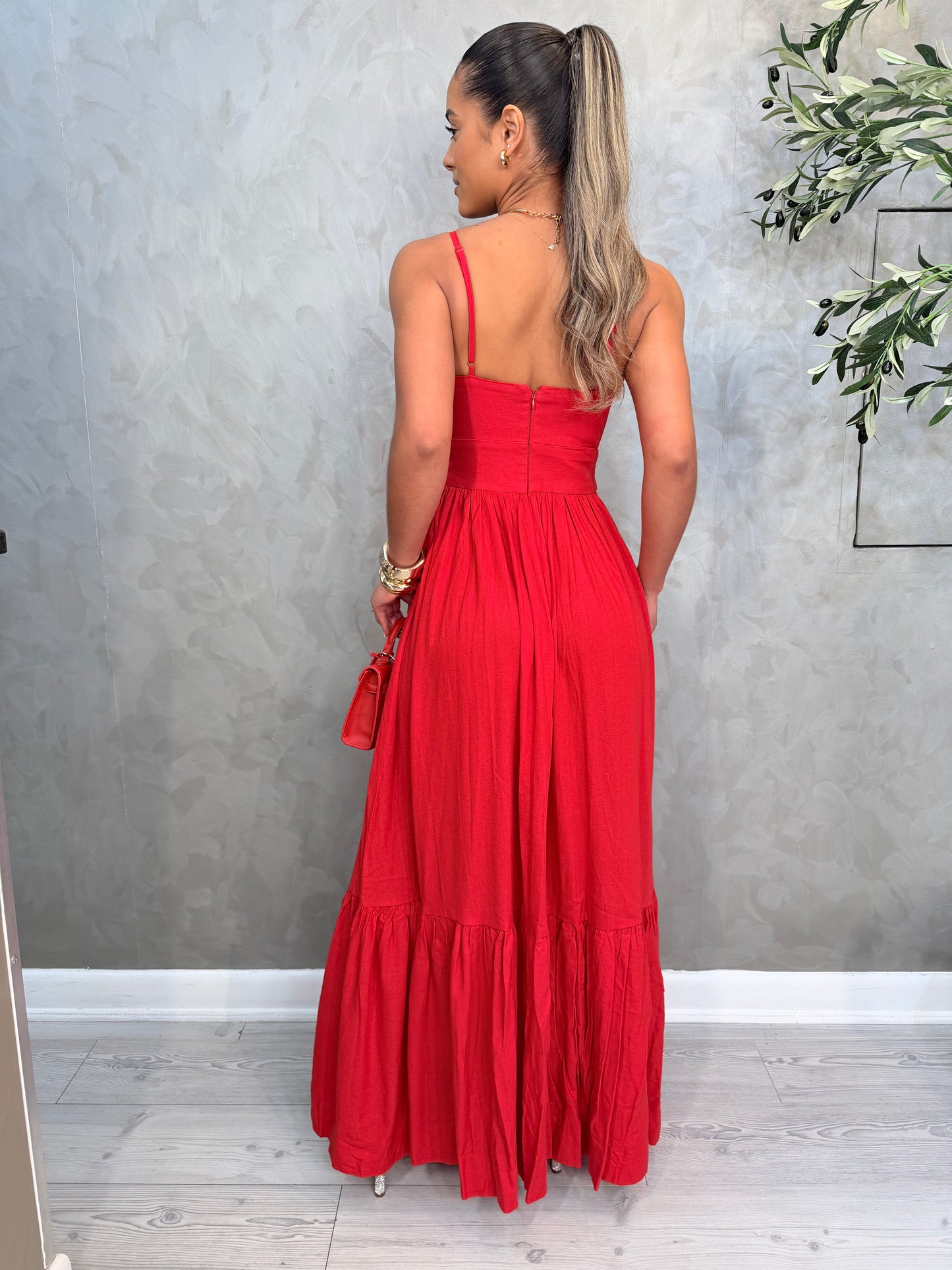 Linen Muse Maxi Dress