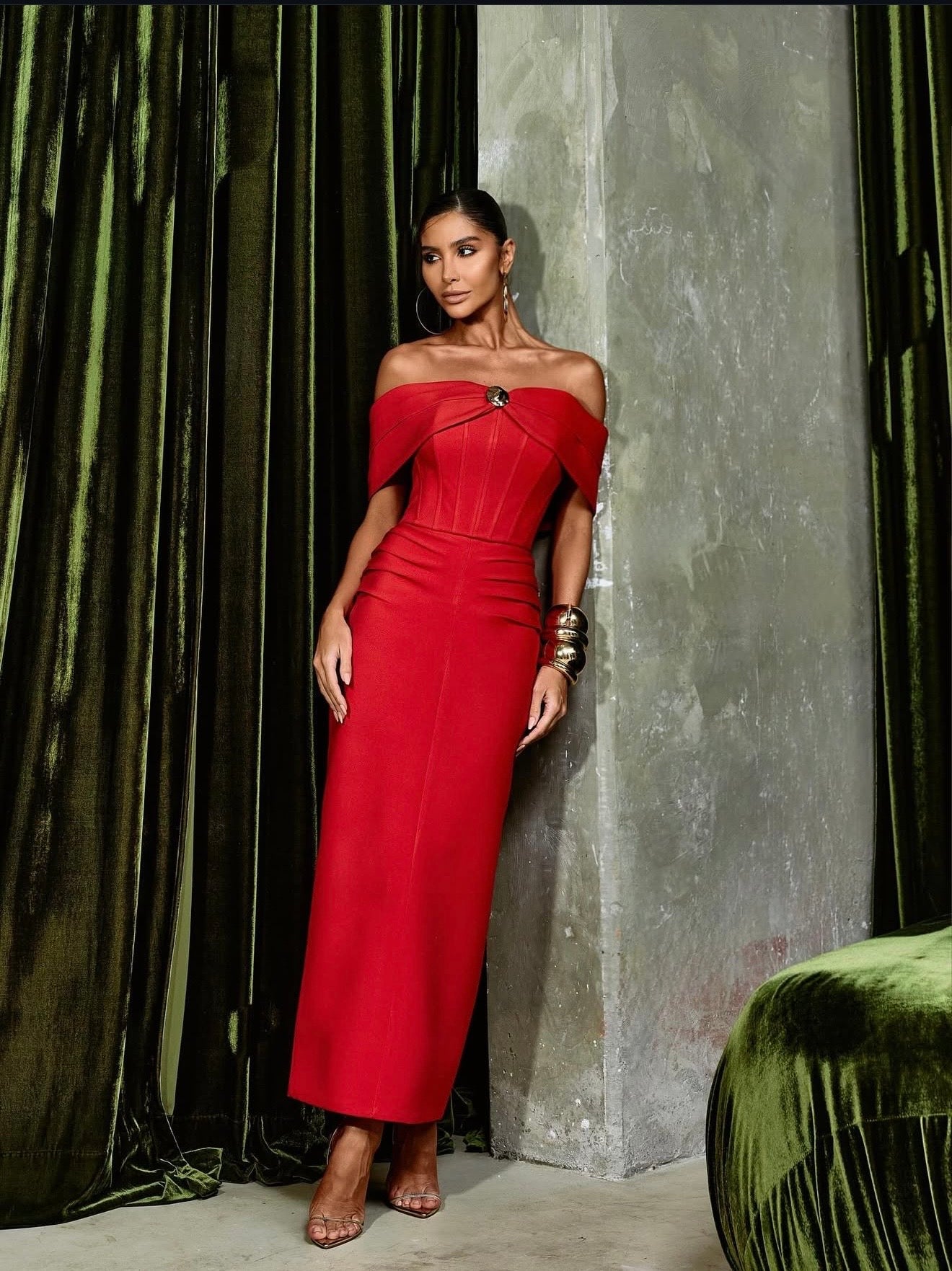 Allure Corset Midi Dress