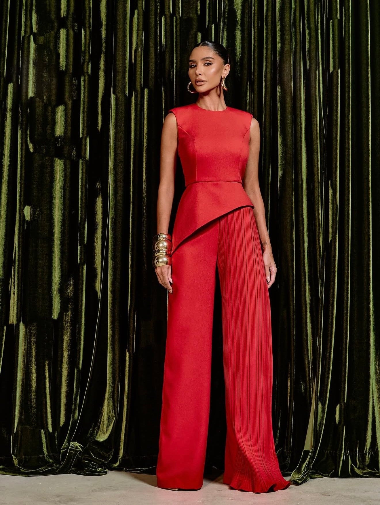 Crimson Power Jumpsuit