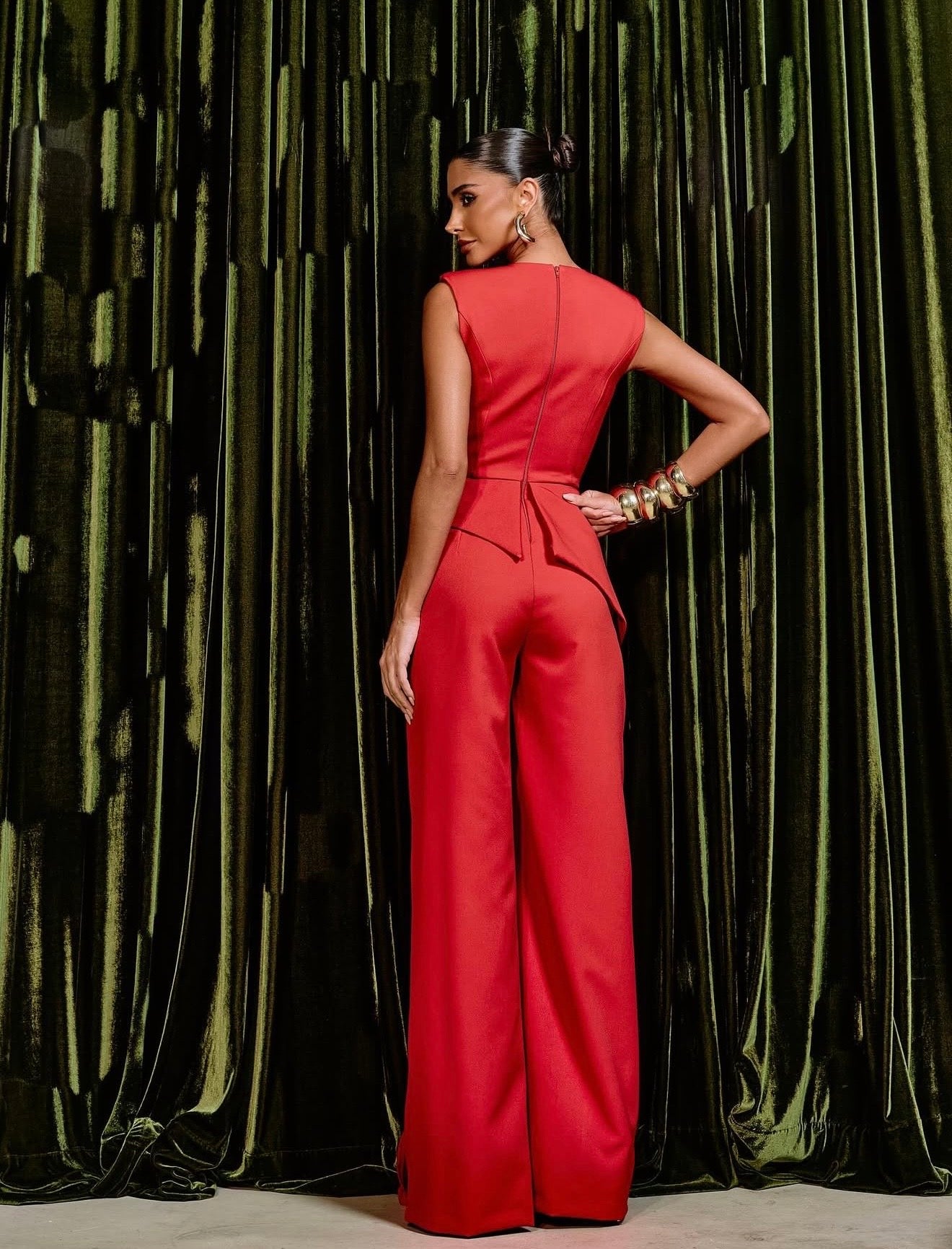 Crimson Power Jumpsuit