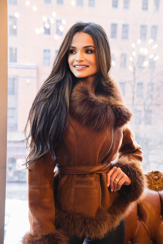 Monaco Luxe Sherpa Coat