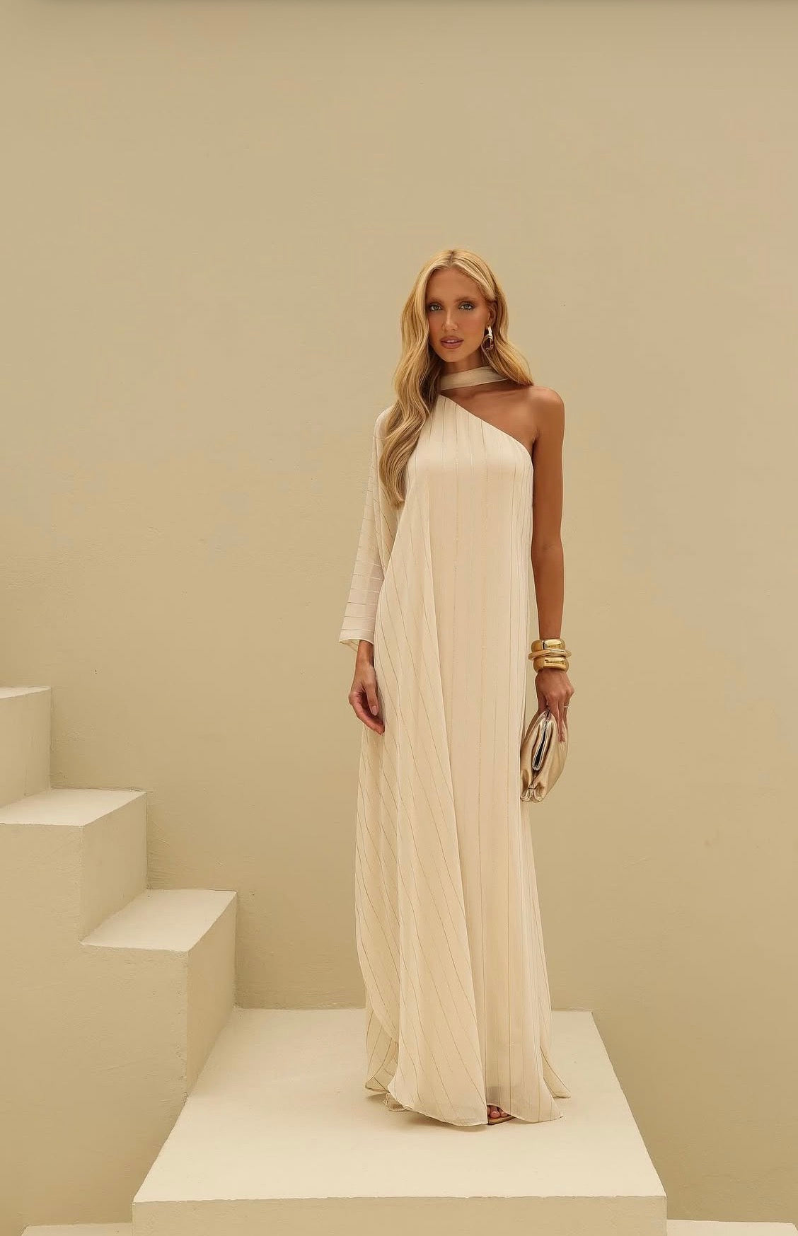 Elysian Cape Long Dress