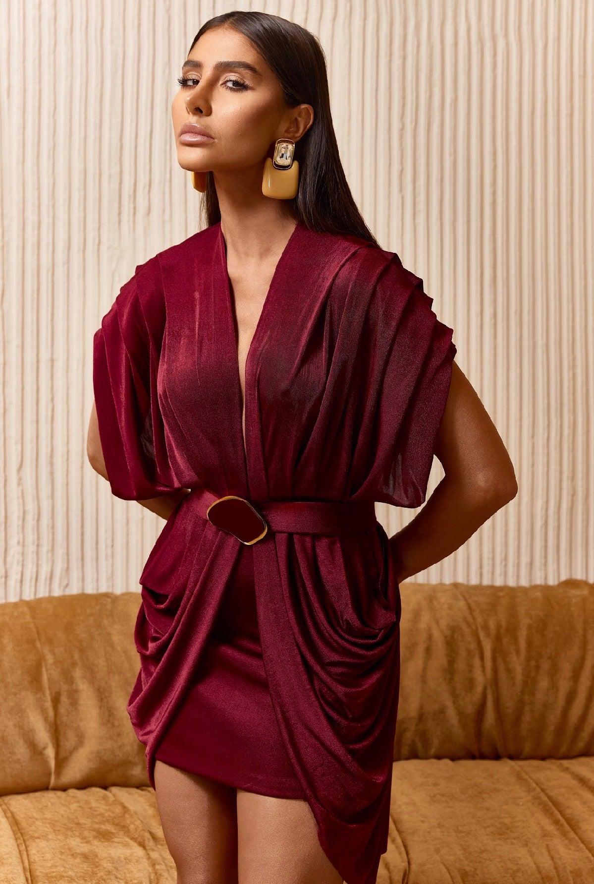 Isadora Draped Mini Dress