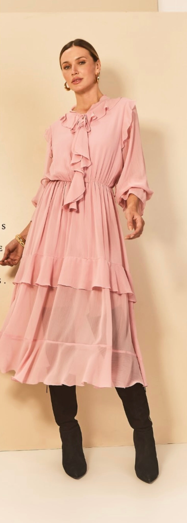 Chiffon Midi Dress