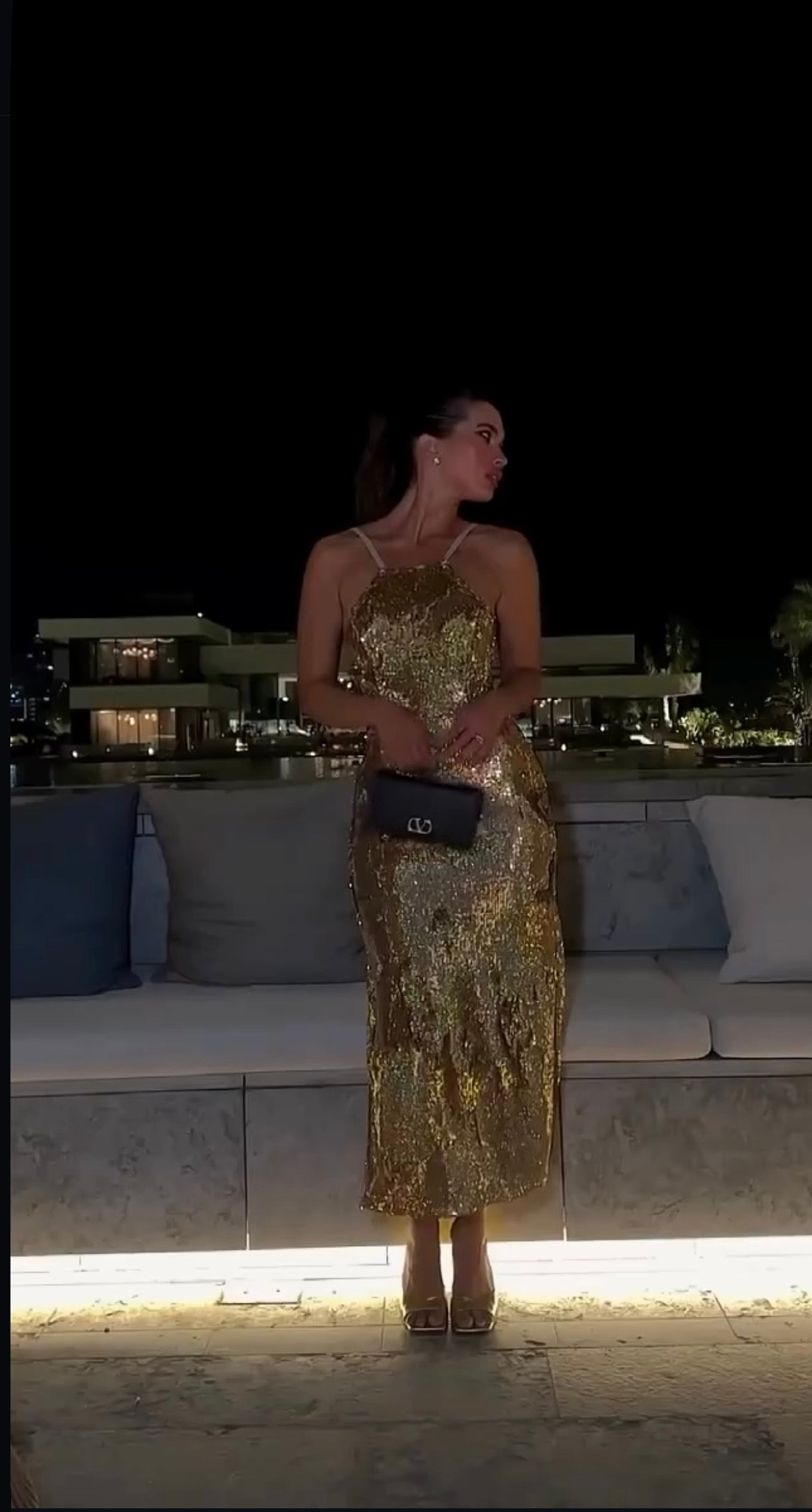 Sequin Yonea Midi Dress