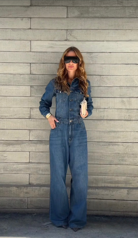 Baggy Horizon Denim Jumpsuit