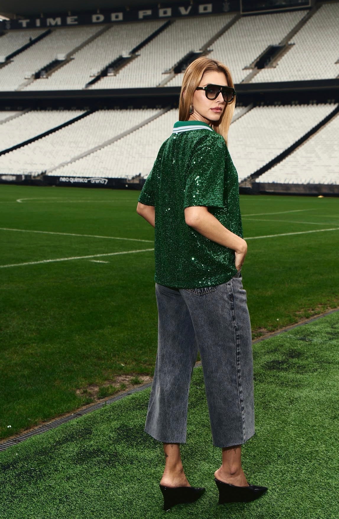 Brazil Icon Sequin Top