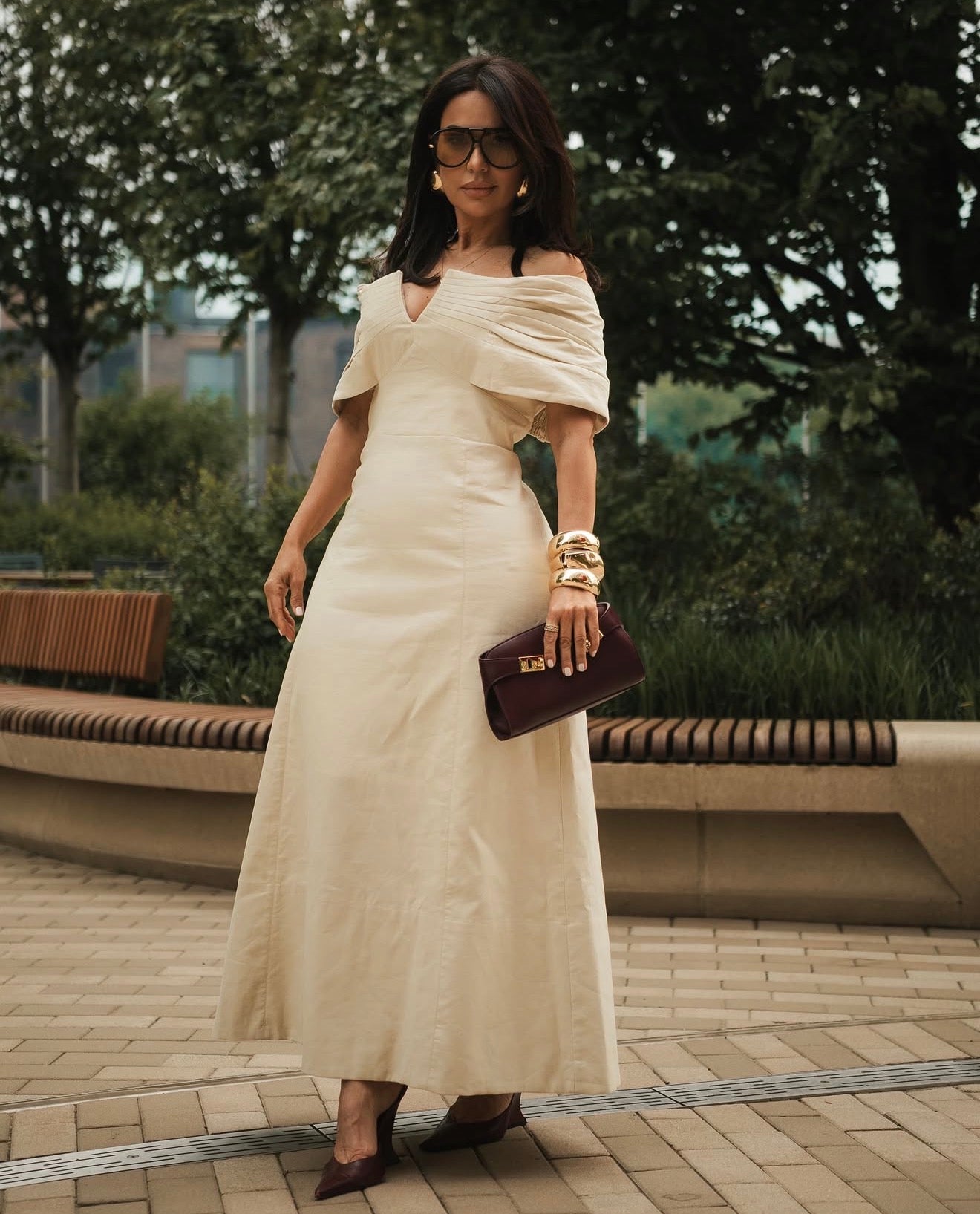 Ivory Grace Midi Dress