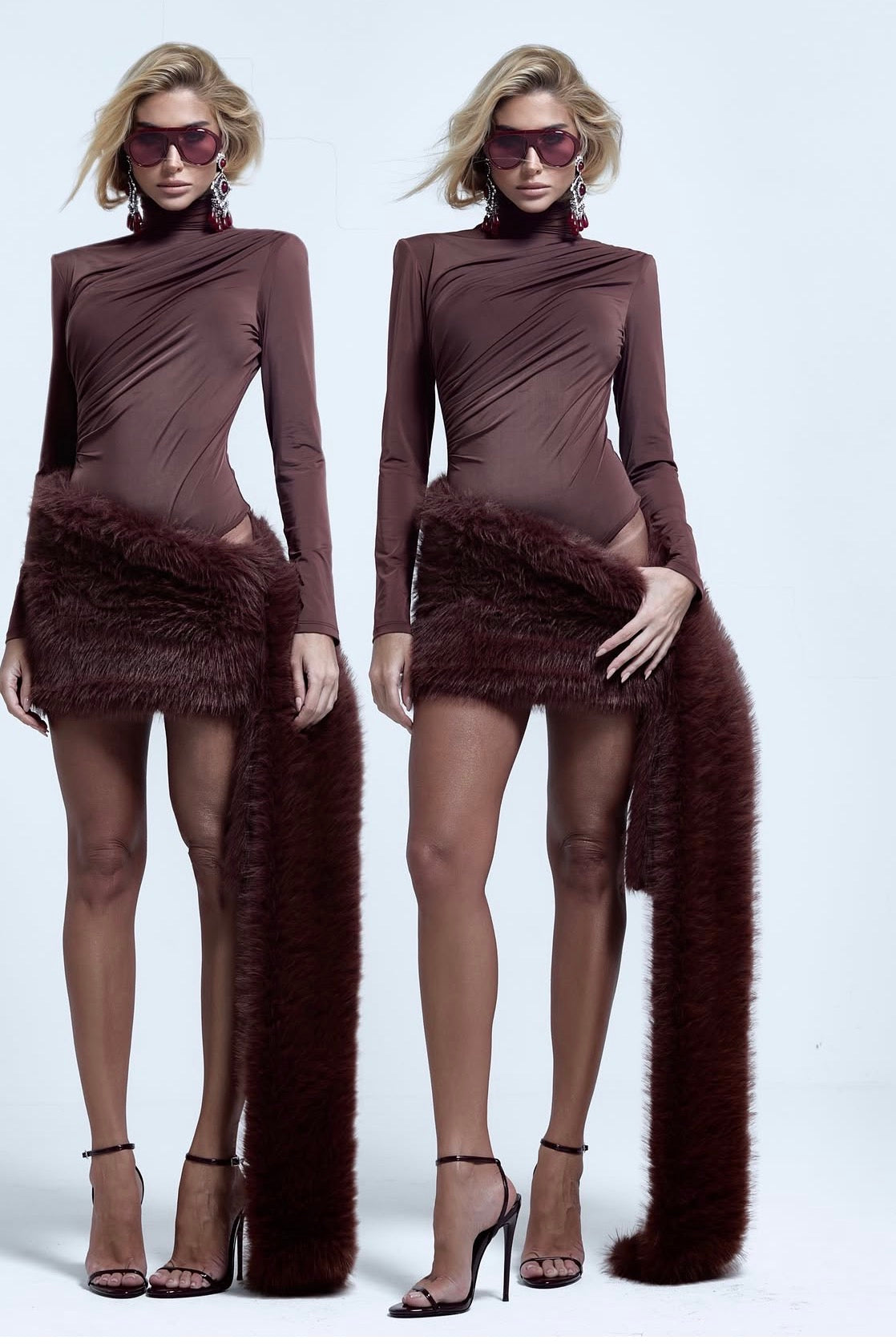 Ruched High-Neck Body