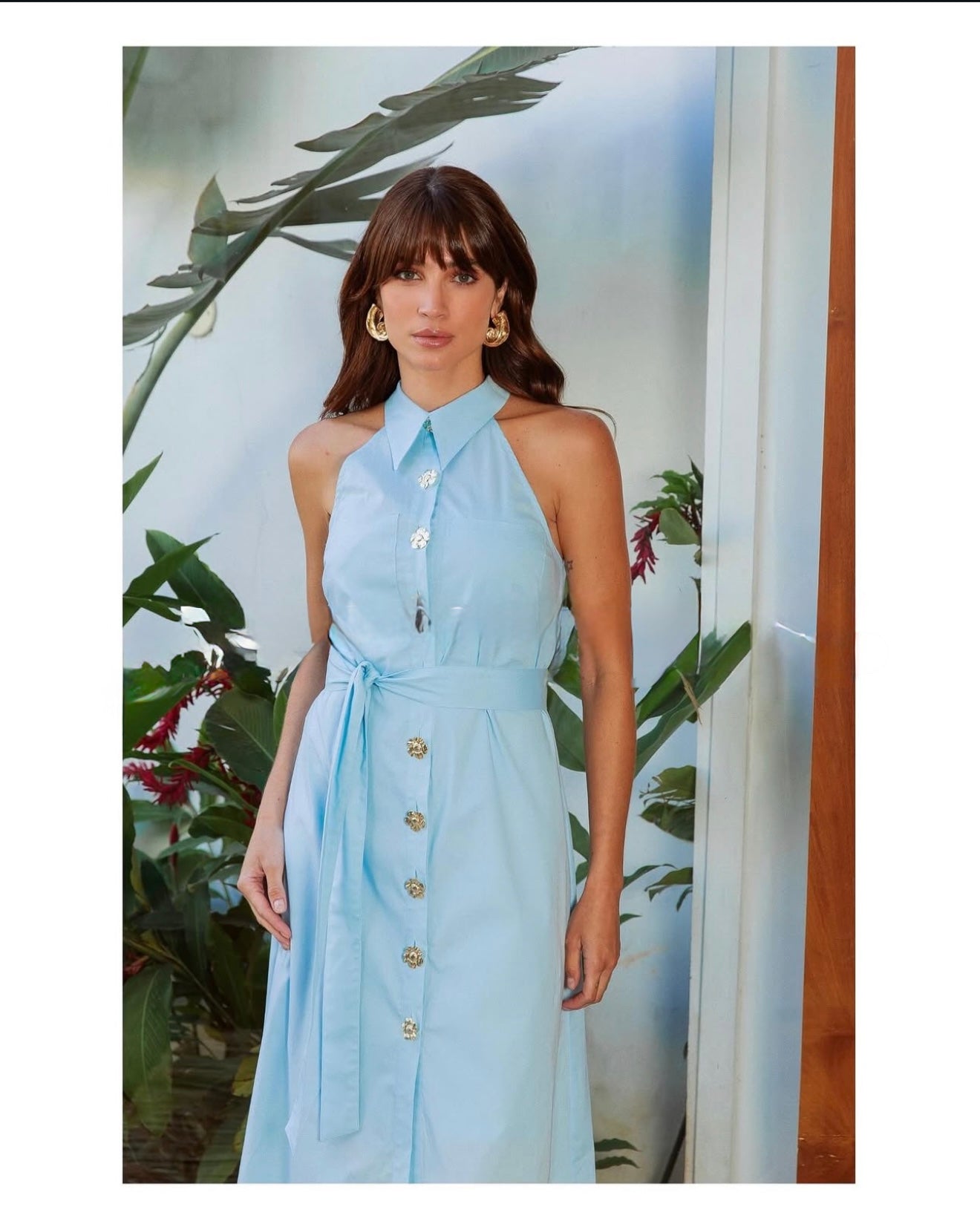 Flower Button Dress