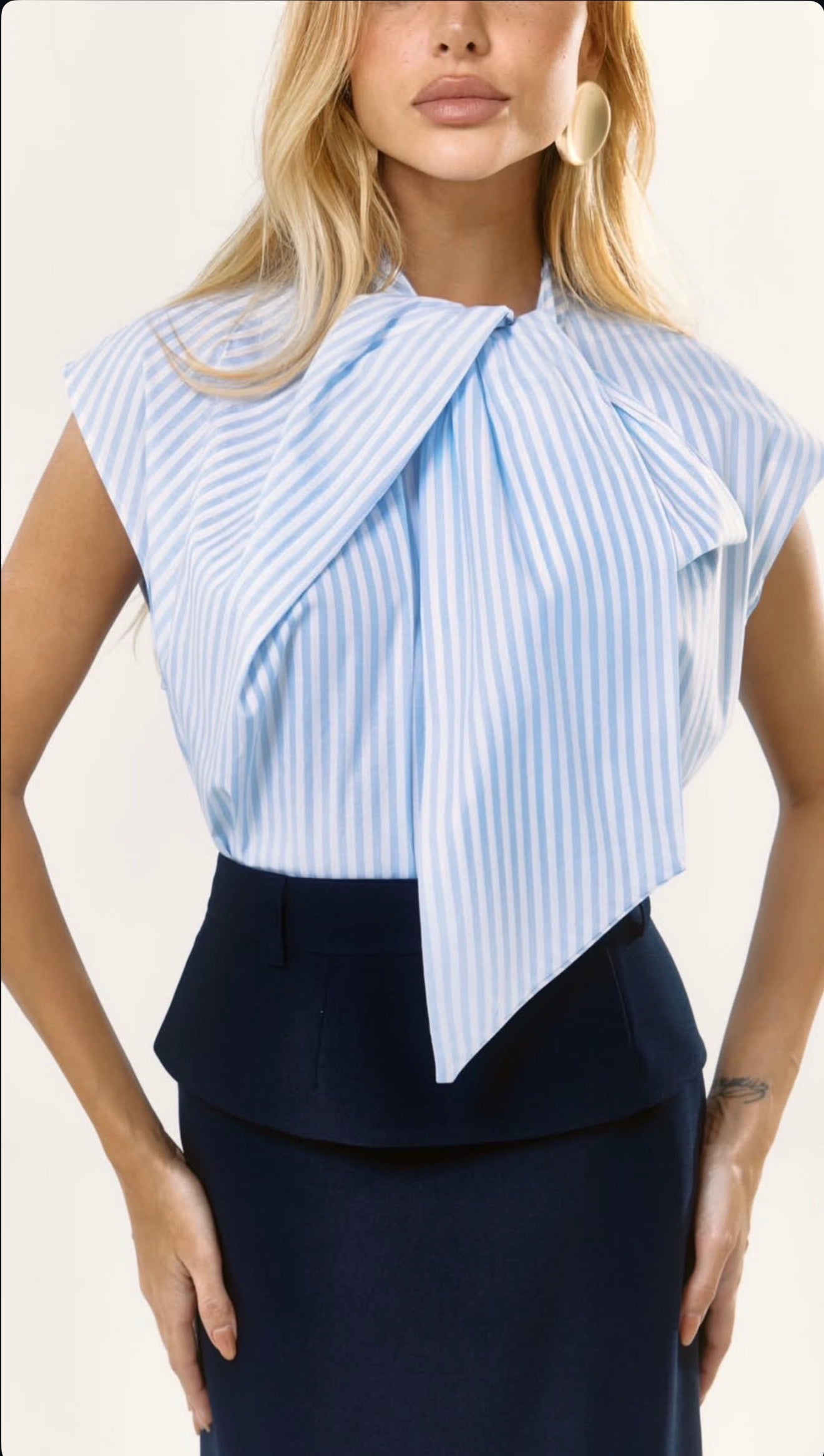 Elara Stripe Blouse