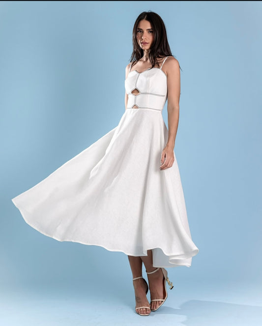 Linen Midi Dress