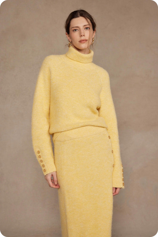 Button Down Sleeve Sweater