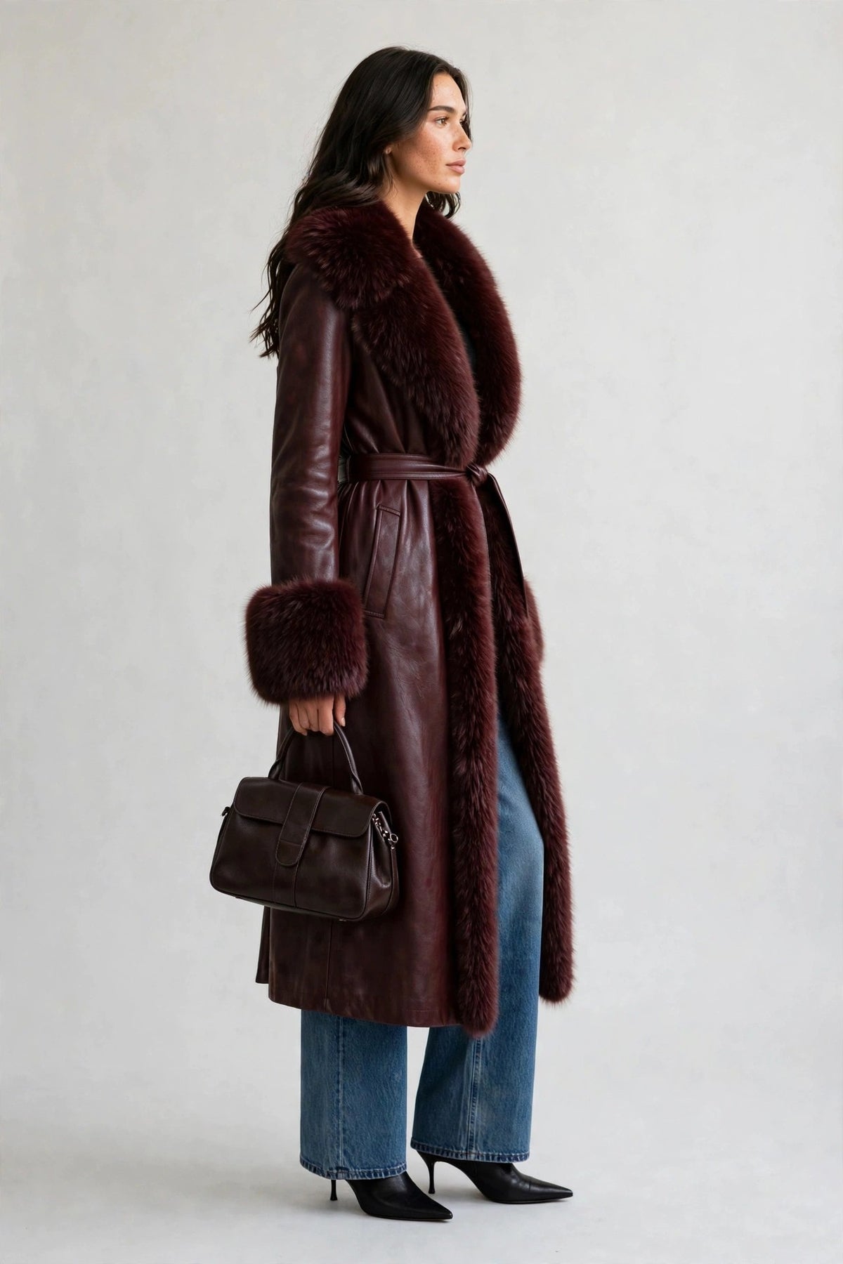 Regal Fur-Trim Coat