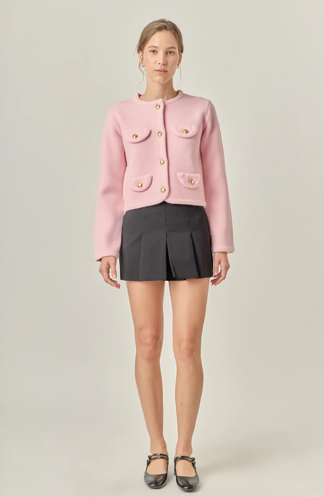 Round Hem Cardigan