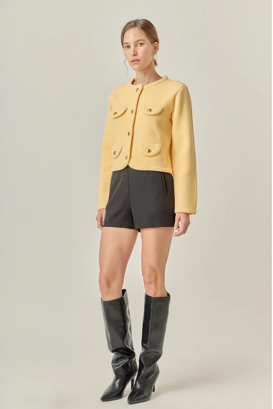 Round Hem Cardigan