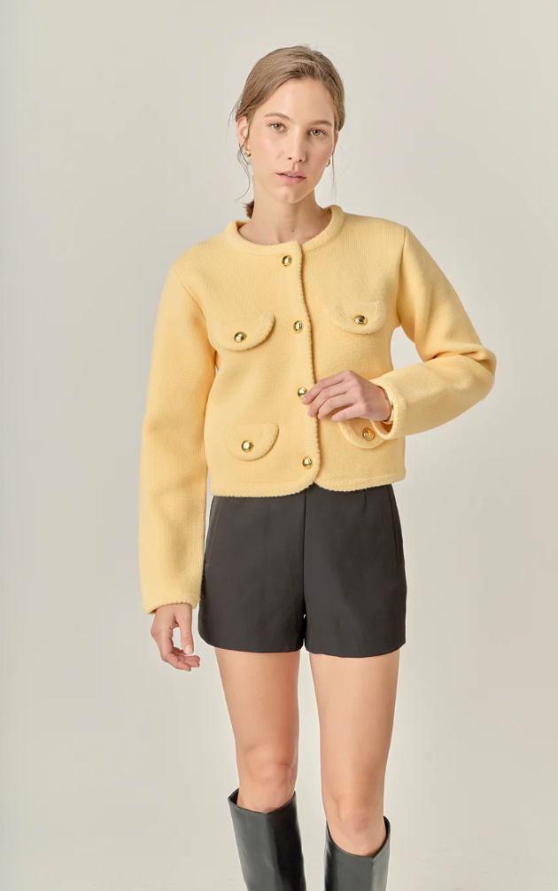 Round Hem Cardigan