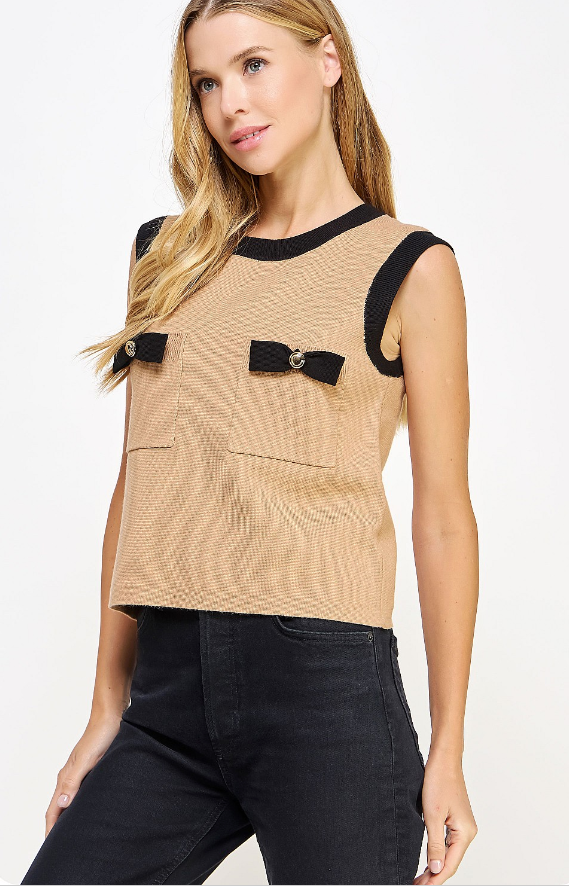 Bow Detail Knit Top