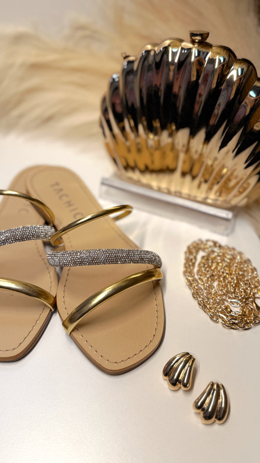 Three Stripes Sandal Flat