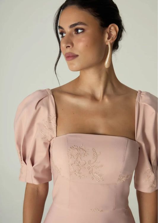 Melani Fit-and-Flare Midi Dress