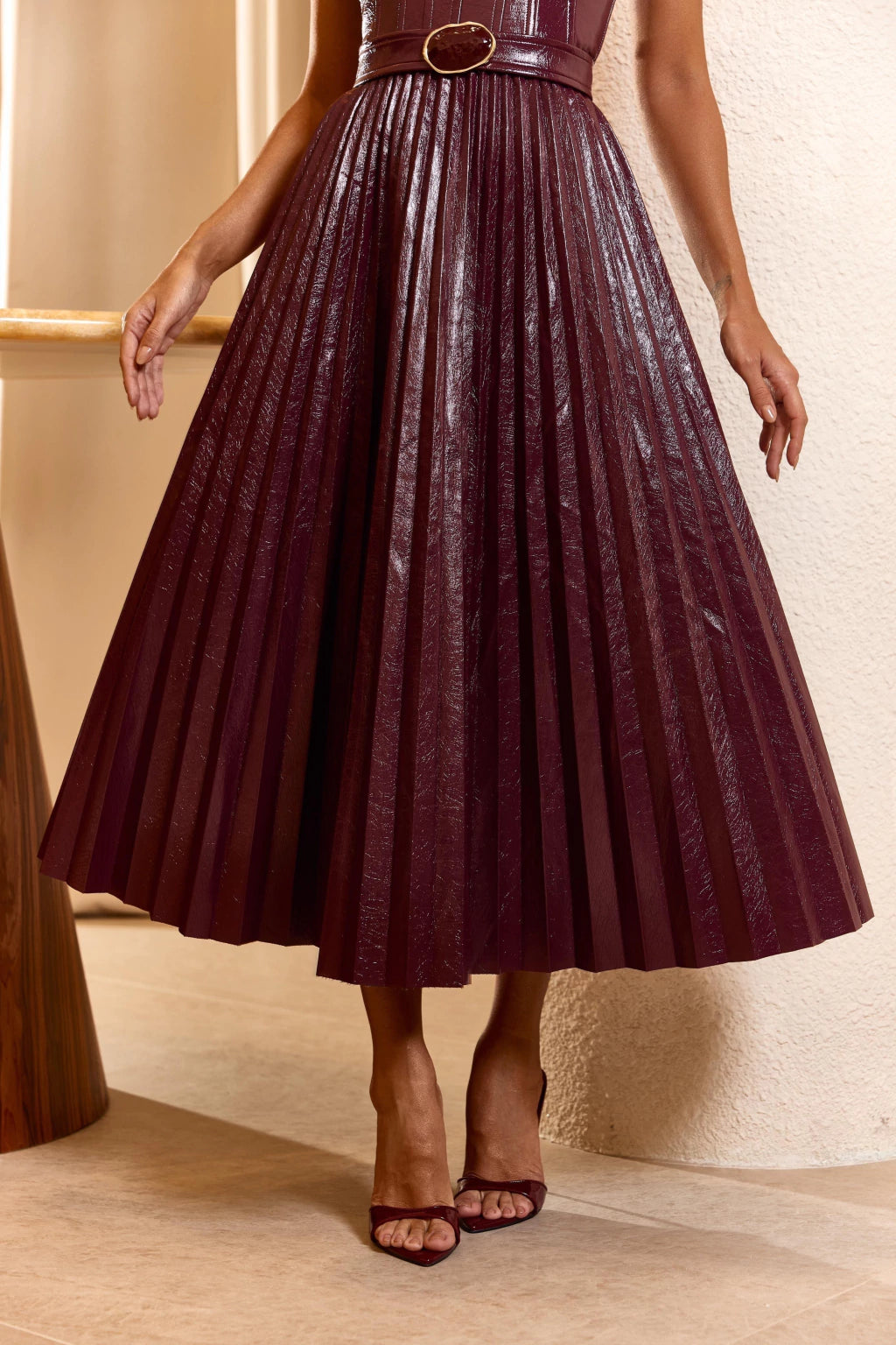 Cocoa Corset Midi Dress