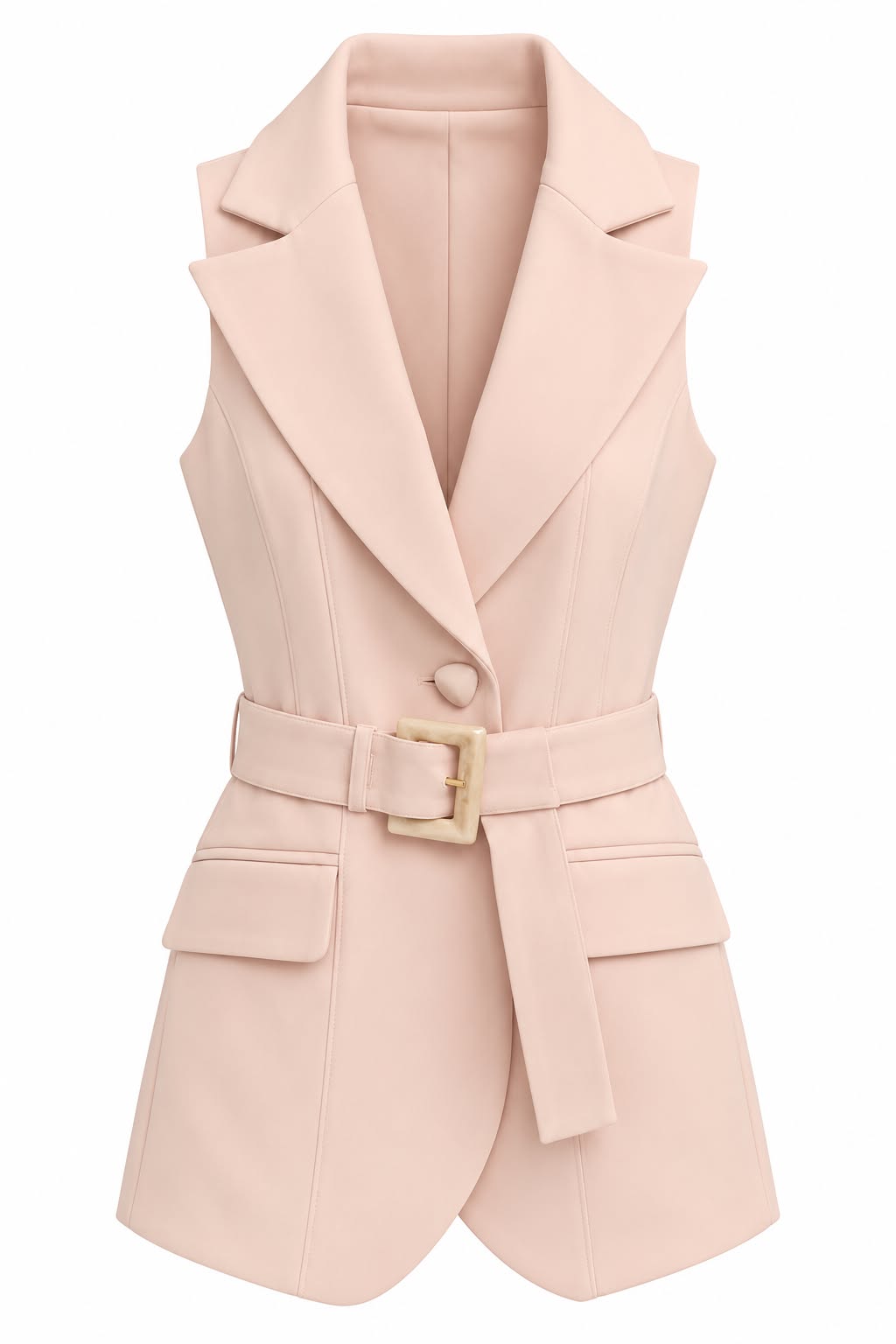 Tailored Belted Vest Set