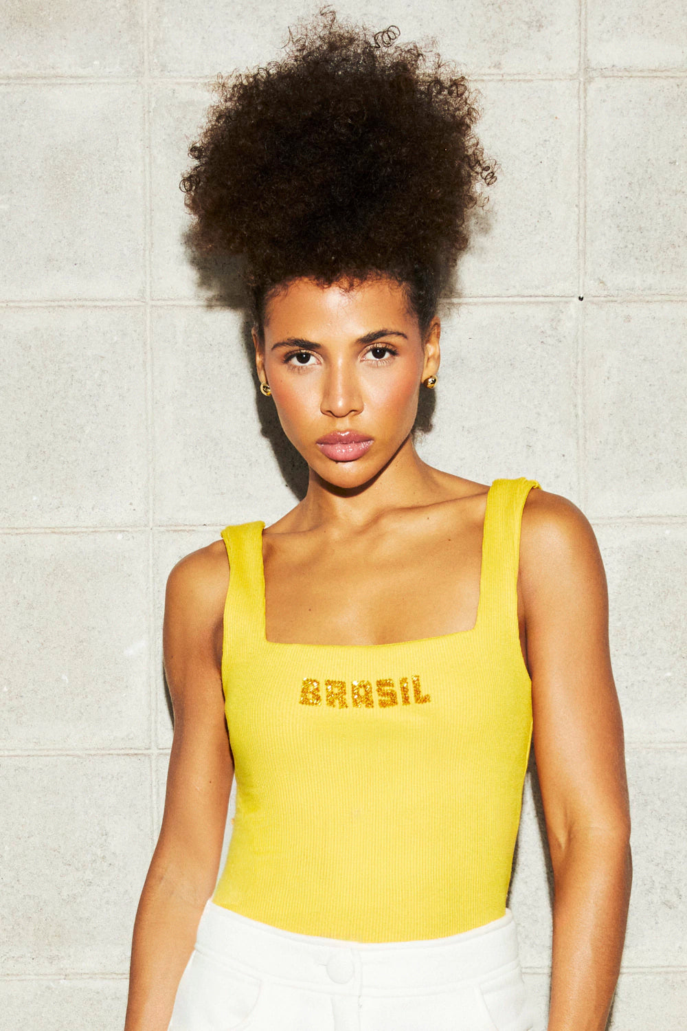 Brasil Embroidery Tank Top