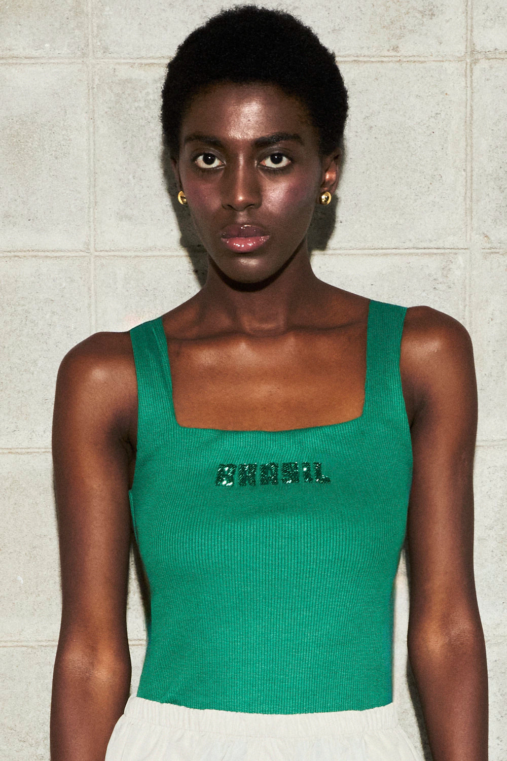 Brasil Embroidery Tank Top