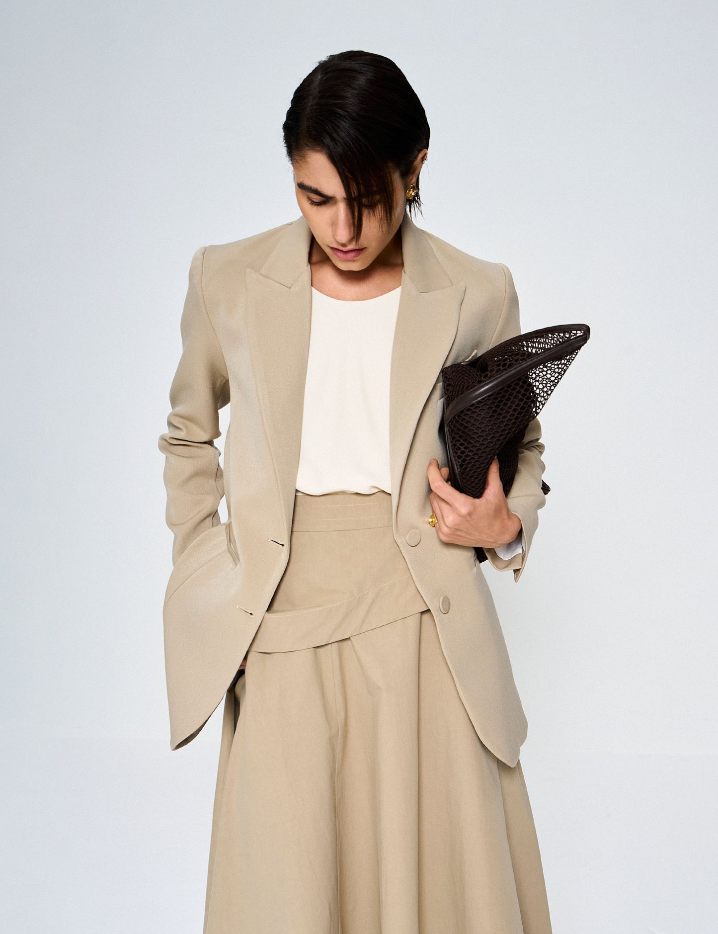 Gabrielle Tricoline Skirt