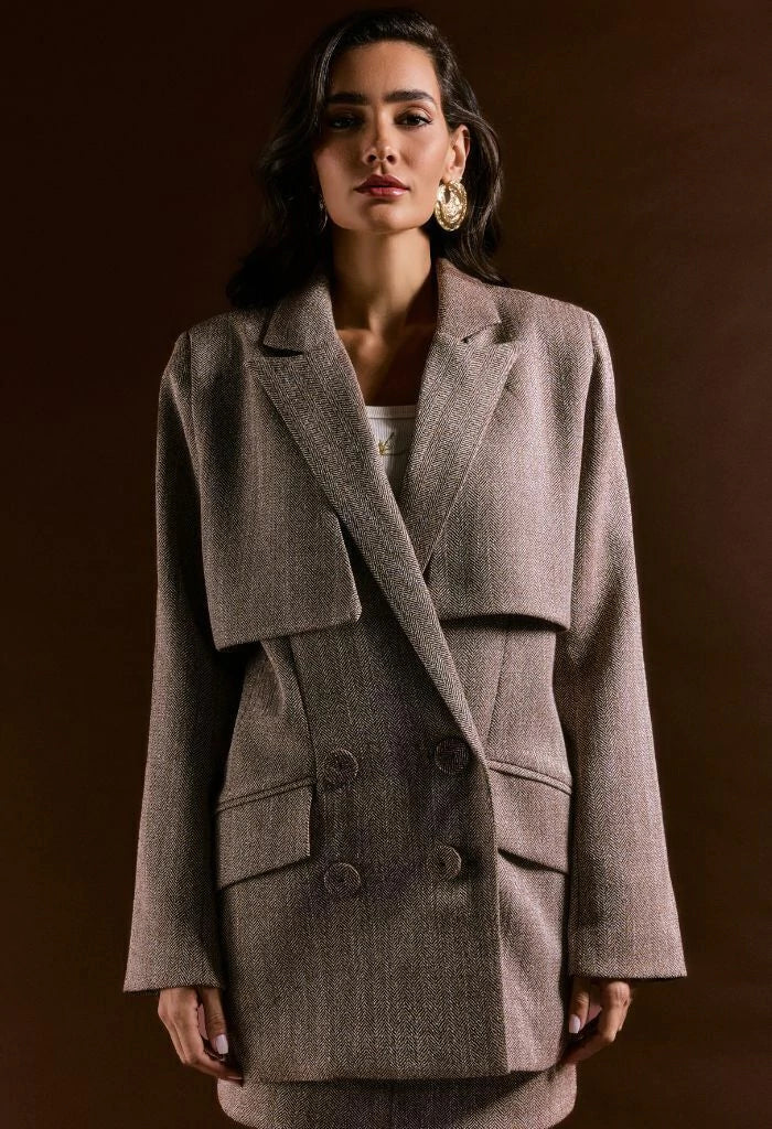 Tweed Oversized Blazer