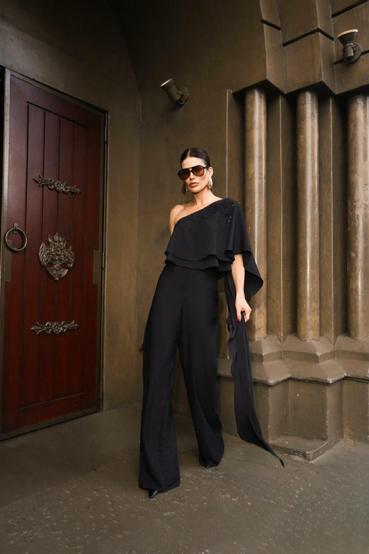 Embroidered Pants Set
