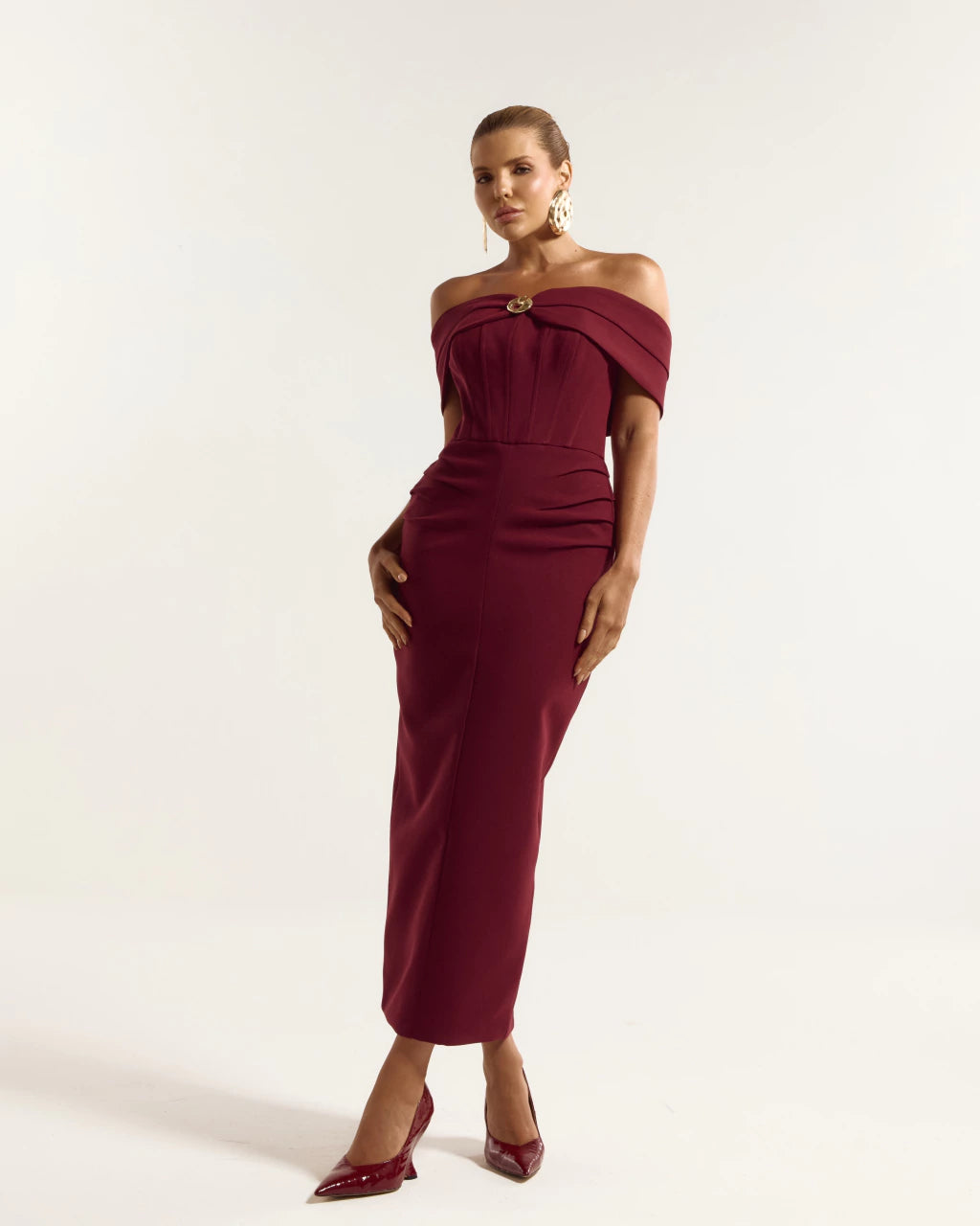 Allure Corset Midi Dress