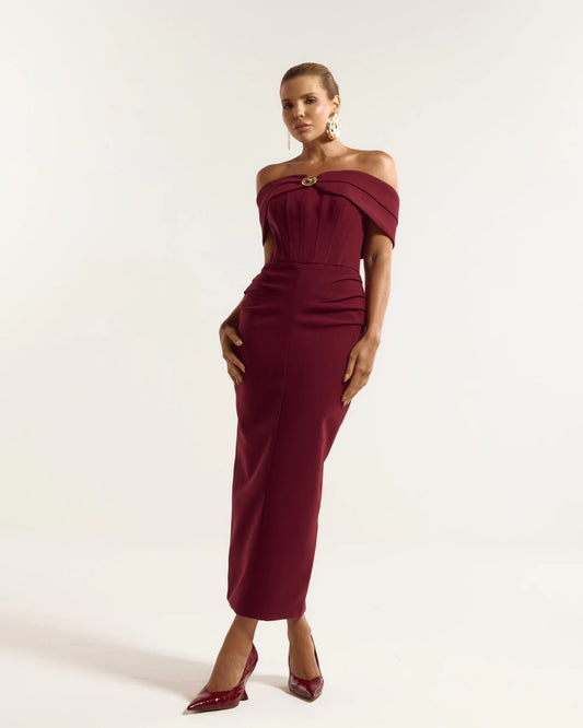 Allure Corset Midi Dress