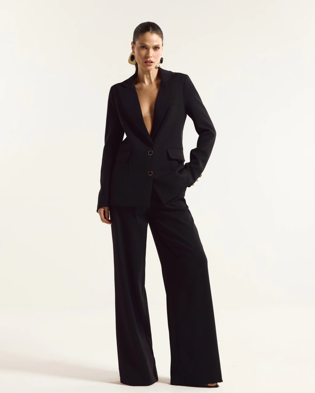 Refined Two-Piece Blazer Set