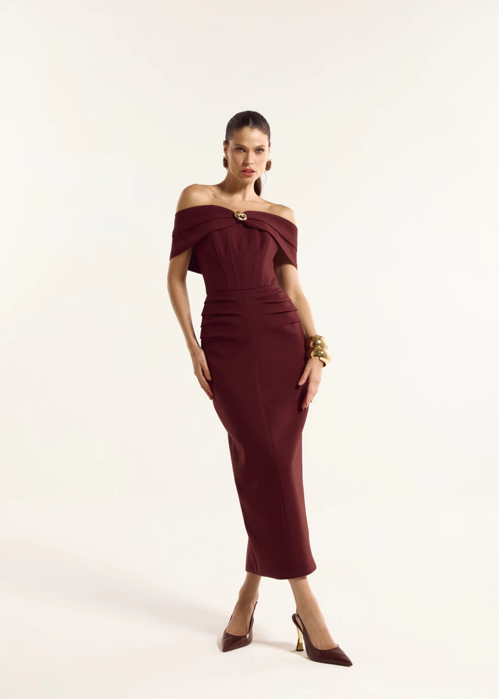 Allure Corset Midi Dress