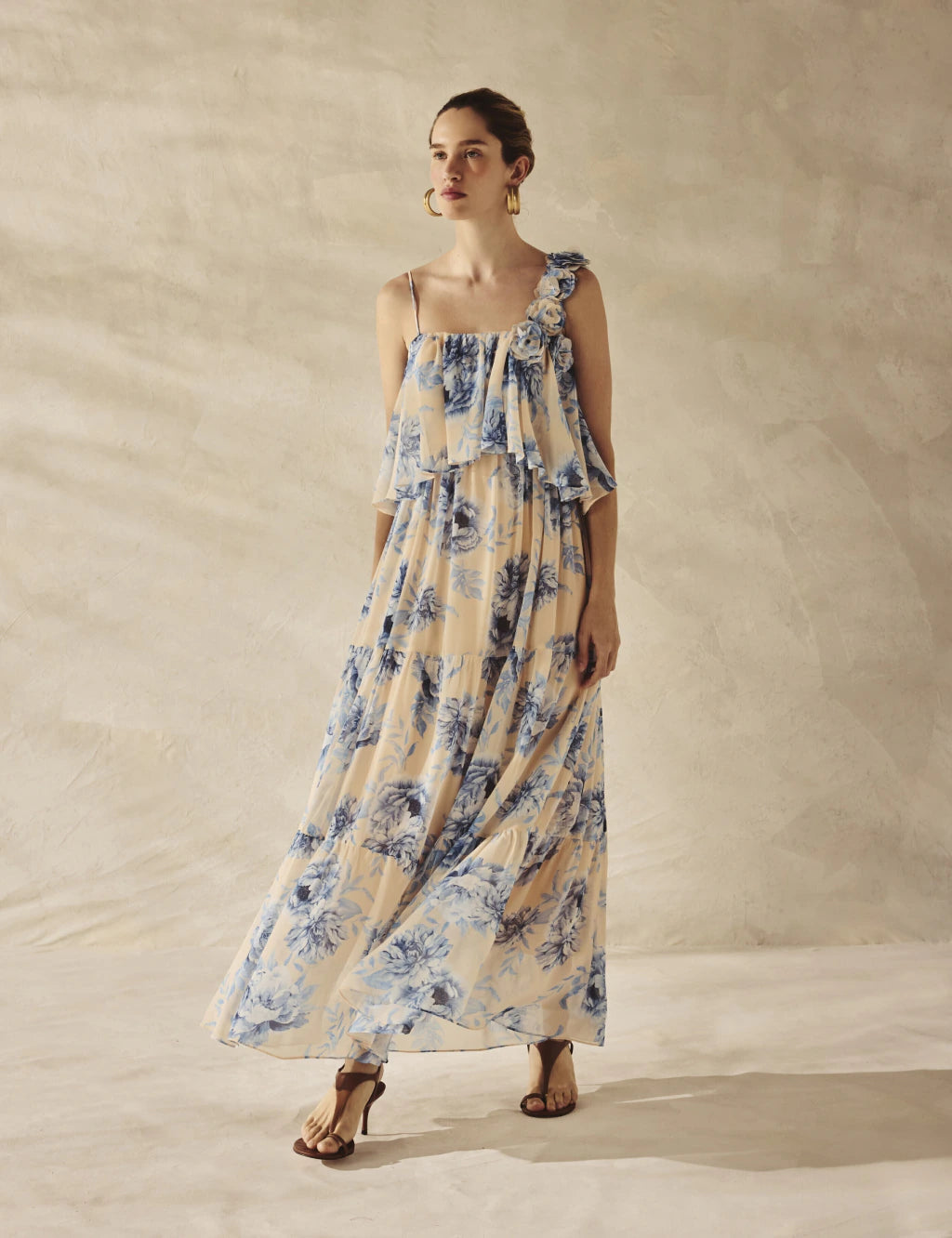 Floral Georgette Maxi Dress