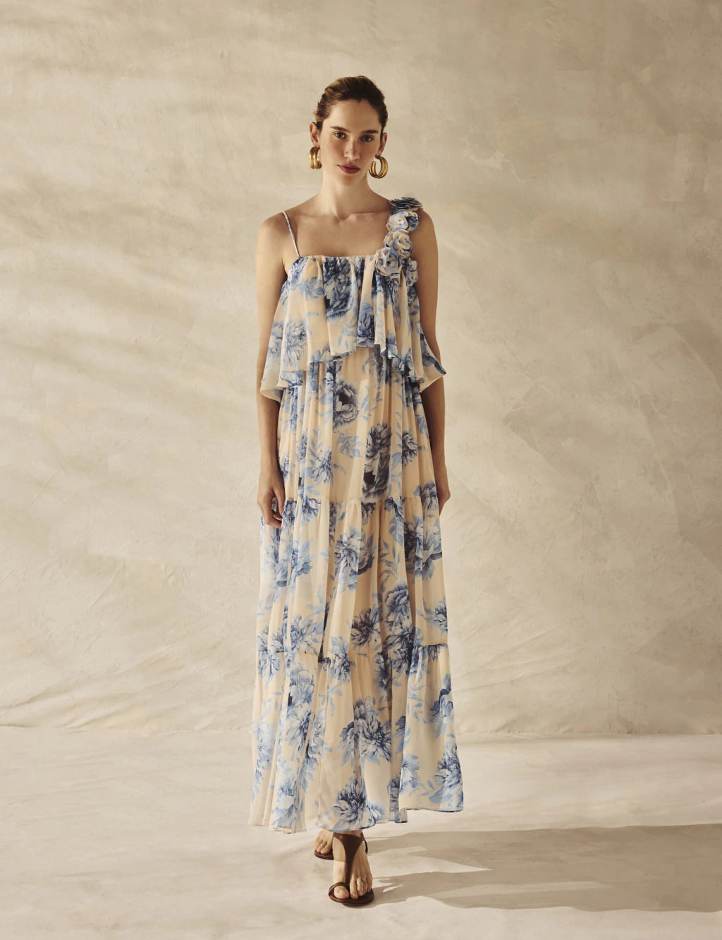 Floral Georgette Maxi Dress