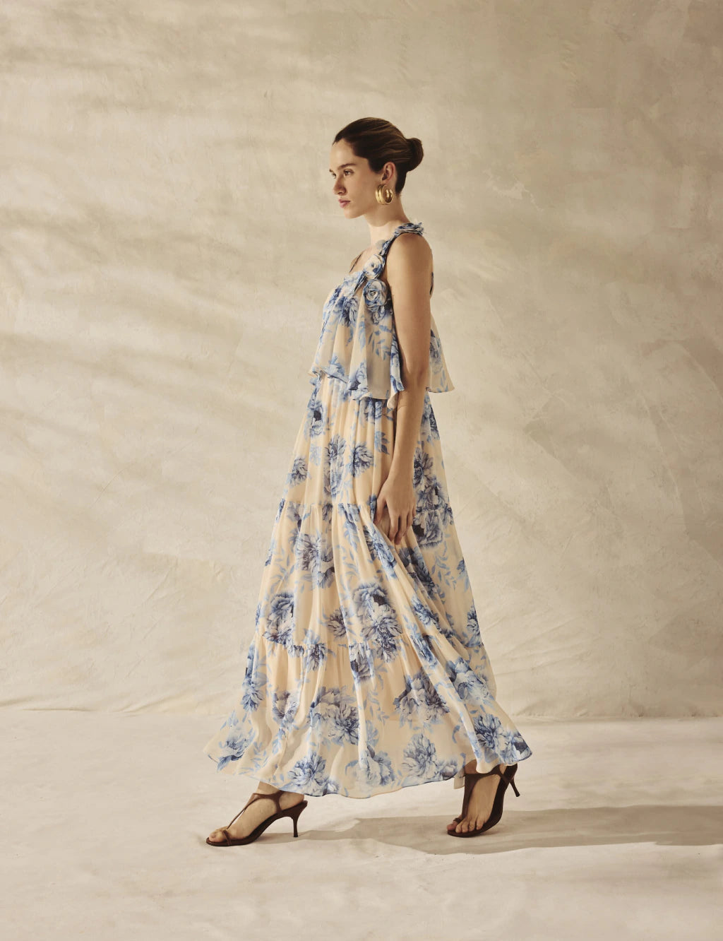 Floral Georgette Maxi Dress