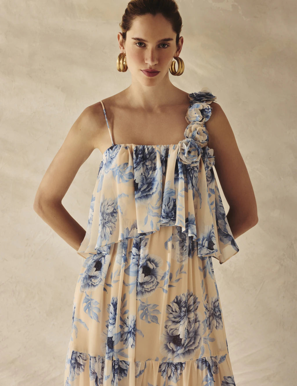 Floral Georgette Maxi Dress