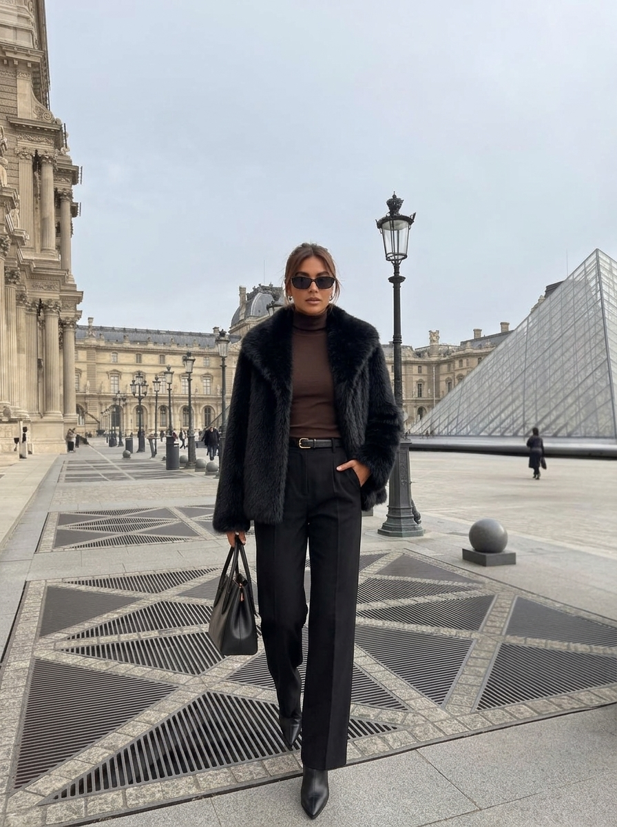 Celeste Fur Short Coat