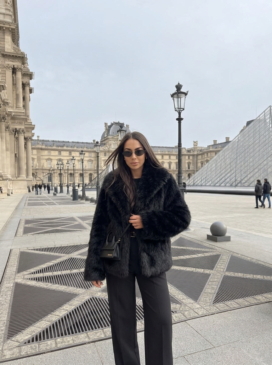 Celeste Fur Short Coat