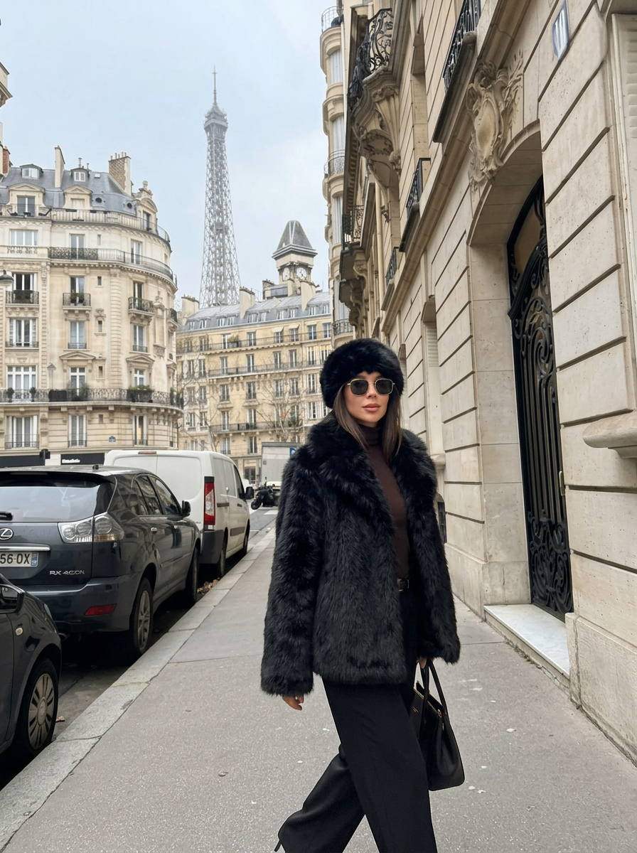 Celeste Fur Short Coat