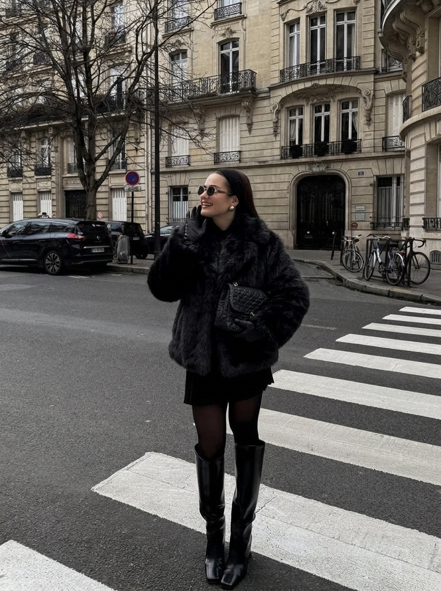 Celeste Fur Short Coat