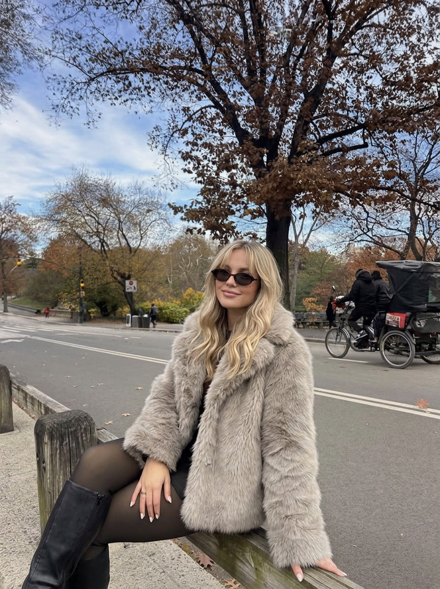 Celeste Fur Short Coat